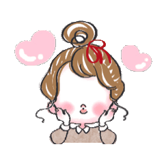 リジちゃんの動くリアクションスタンプ