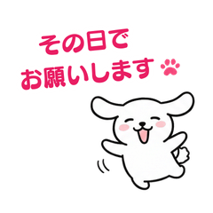 働く大人女子の白い犬（敬語・日常）