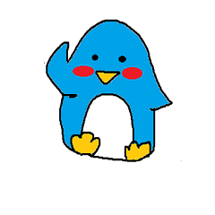 癒されペンギンの挨拶スタンプ