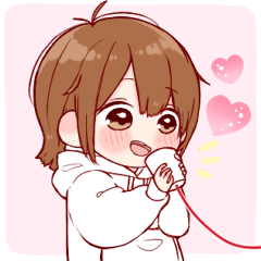 大切な人と使えるスタンプ は～ち！
