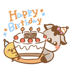 フォトスタジオcocoaのお誕生日スタンプ