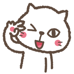 ゆるかわ　白猫さぶろう