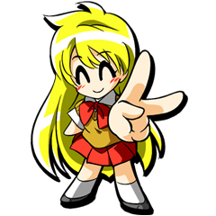 金髪少女サキちゃん。