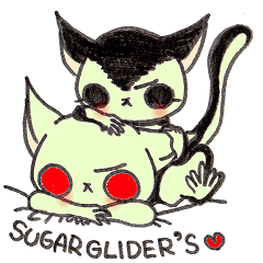 フクロモモンガと一緒