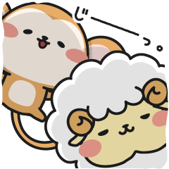 モフボさんとマカボは仲良しこよし