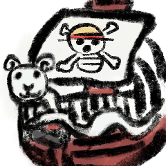 ONE PIECE wk絵心スタンプ