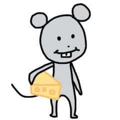 ちょっとでっぱのネズミ