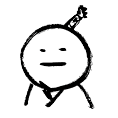 かわいいシュールサムライ和風