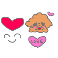 トイプードルチョコちゃんの毎日スタンプ！