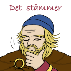 ヴァイキング　スウェーデン語スタンプ