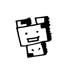 変に影がついている動物