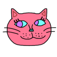 カラフルな猫の1日