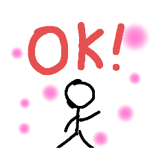 絵が棒人間のLINEスタンプ