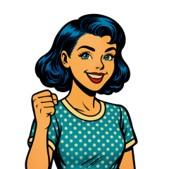 Aoko's Pop Reaction Stickers