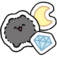 ぺたぺたポメトーン（黒）