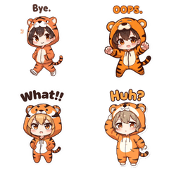 Year of the Tiger Costume Kid