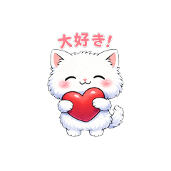 しろふわにゃんこ