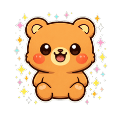 まるっこいクマ（ポジティブワード）