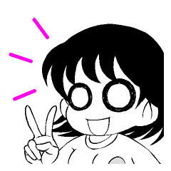 ハピ子の喜怒哀楽スタンプ