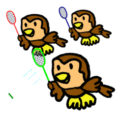 華麗なるバドミントンスタンプ