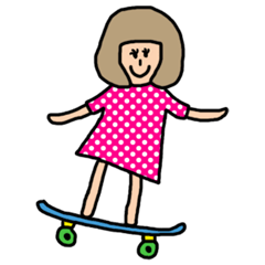 前髪パッツンボブガール