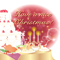 背景が動く!大人かわいいクリスマス♪