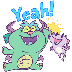 竜のすむ星スタンプ