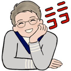 男性に使って欲しいスタンプ ☆ シニア世代