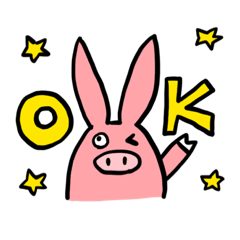 耳ながぶたさんの日常スタンプ