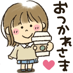 女の子★飛び出して動く