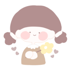 まるいほっぺの女の子