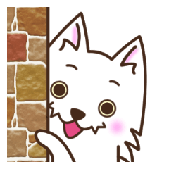 白いおおかみさん