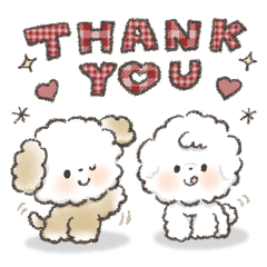 毎日使える❤️かわいい犬のスタンプ