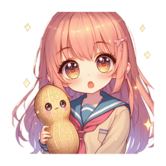 やちまた少女学芸会員は落花生と共に