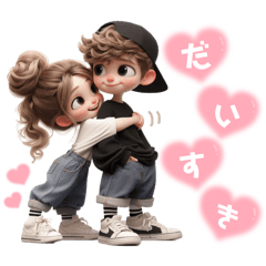 彼女ver.カップルスタンプ♡