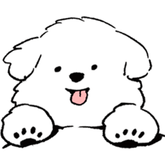 マルチーズ・ムンゲのほっこりスタンプ