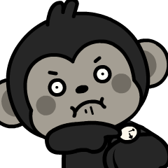 Black Monkey 3 :Animated Stickers