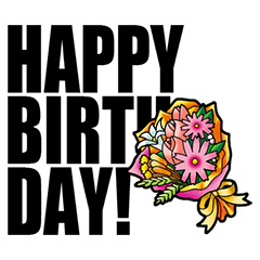 誕生日用スタンプ