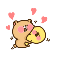 くまとうさぎ　時々ひよこ。
