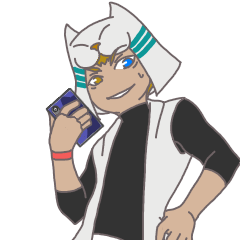 猫の帽子をかぶった男子