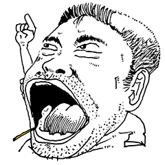 Stubble handsome guy