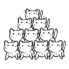 組み体操ネコっ！！！