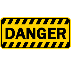 注意看板（英語）