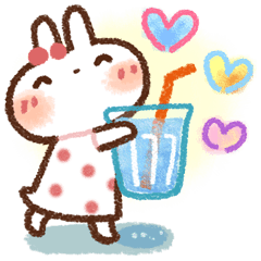 毎日便利２✨白うさぎさん