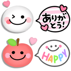 カラフル吹き出し♡プックリかわいい