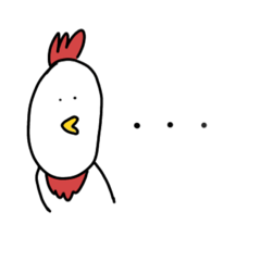 ニワトリスタンプ【かわいい】