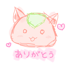 桜もち猫ちゃん(濃・フレーム)