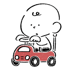 シンプルかわいい、ゆるいDaviくんスタンプ