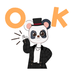 日常スタンプ〜陽気パンダ〜