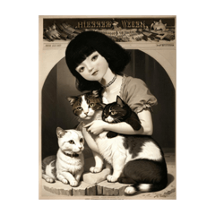 少し怖いビンテージアートスタンプ